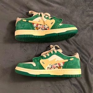 Cats+Sofa Green Tennis Shoes